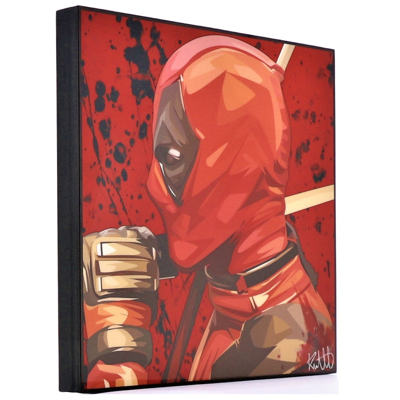 Famous Pop Art Deadpool Ver3 Plywood And Laminate Wall Frame