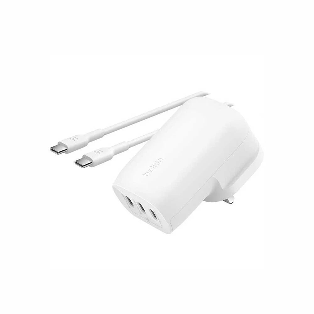 BELKIN WL.CHARGER 67W PD 3X USBC 2M PVC C-C CABLE WHT