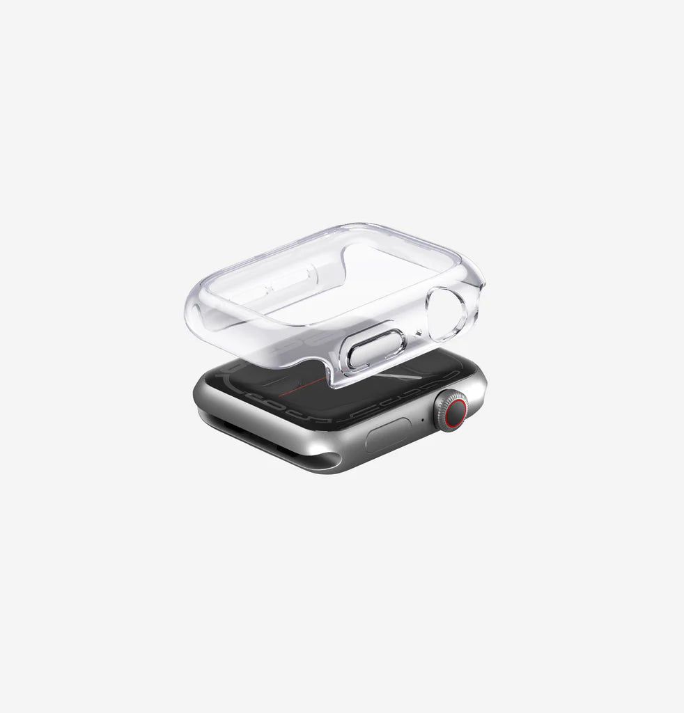 UNIQ GARDE HYBRID WATCH CASE WITH SCREEN PROTECTION 41MM - DOVE CLEAR