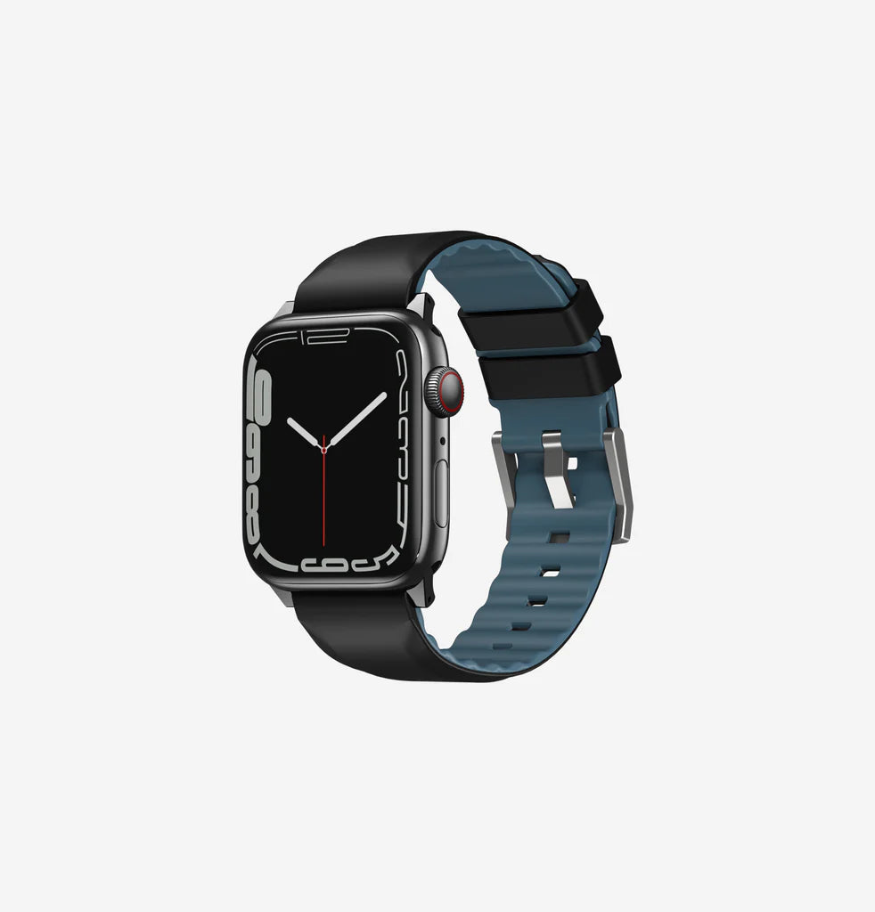 UNIQ LINUS AIROSOFT SILICONE APPLE WATCH STRAP 41/40/38MM - MIDNIGHT BLACK