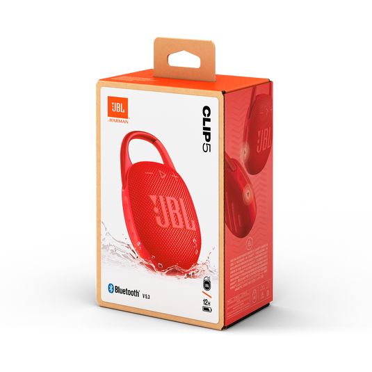 JBL CLIP 5 Portable Bluetooth Speaker Red