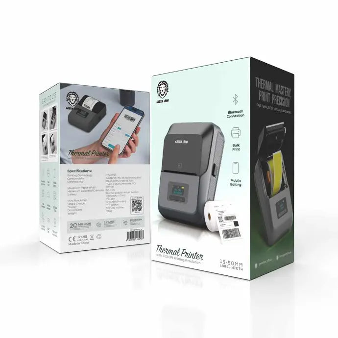Green Lion Thermal Printer With 203 DPI Printing Resolution