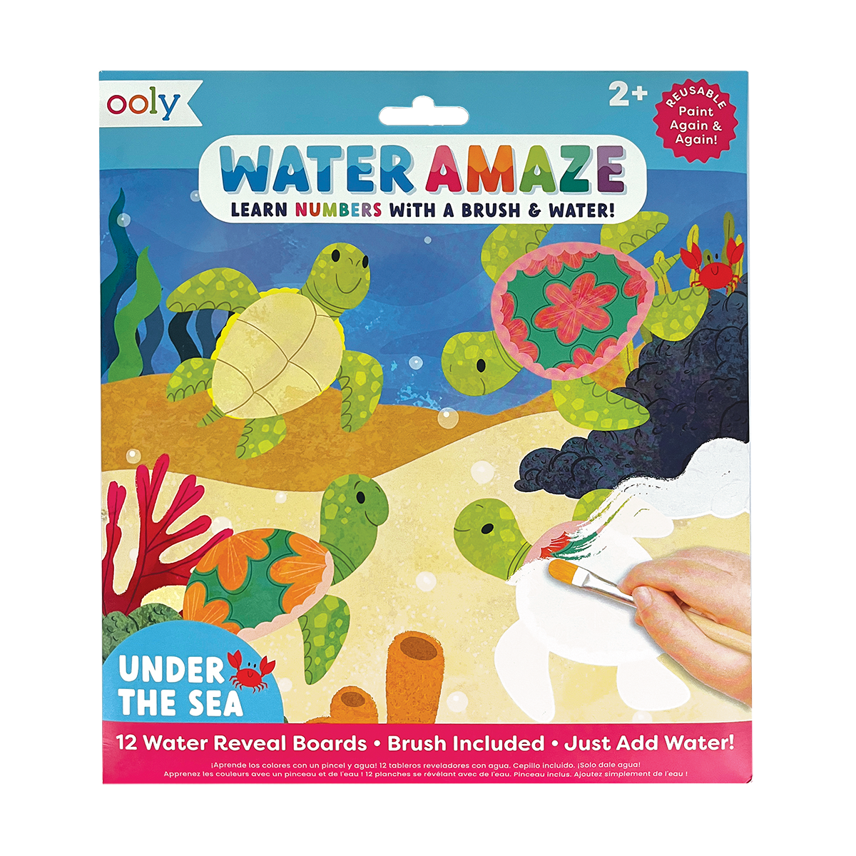 Ooly Water Amaze Water Reveal Boards Under The Sea 13 Pc Set