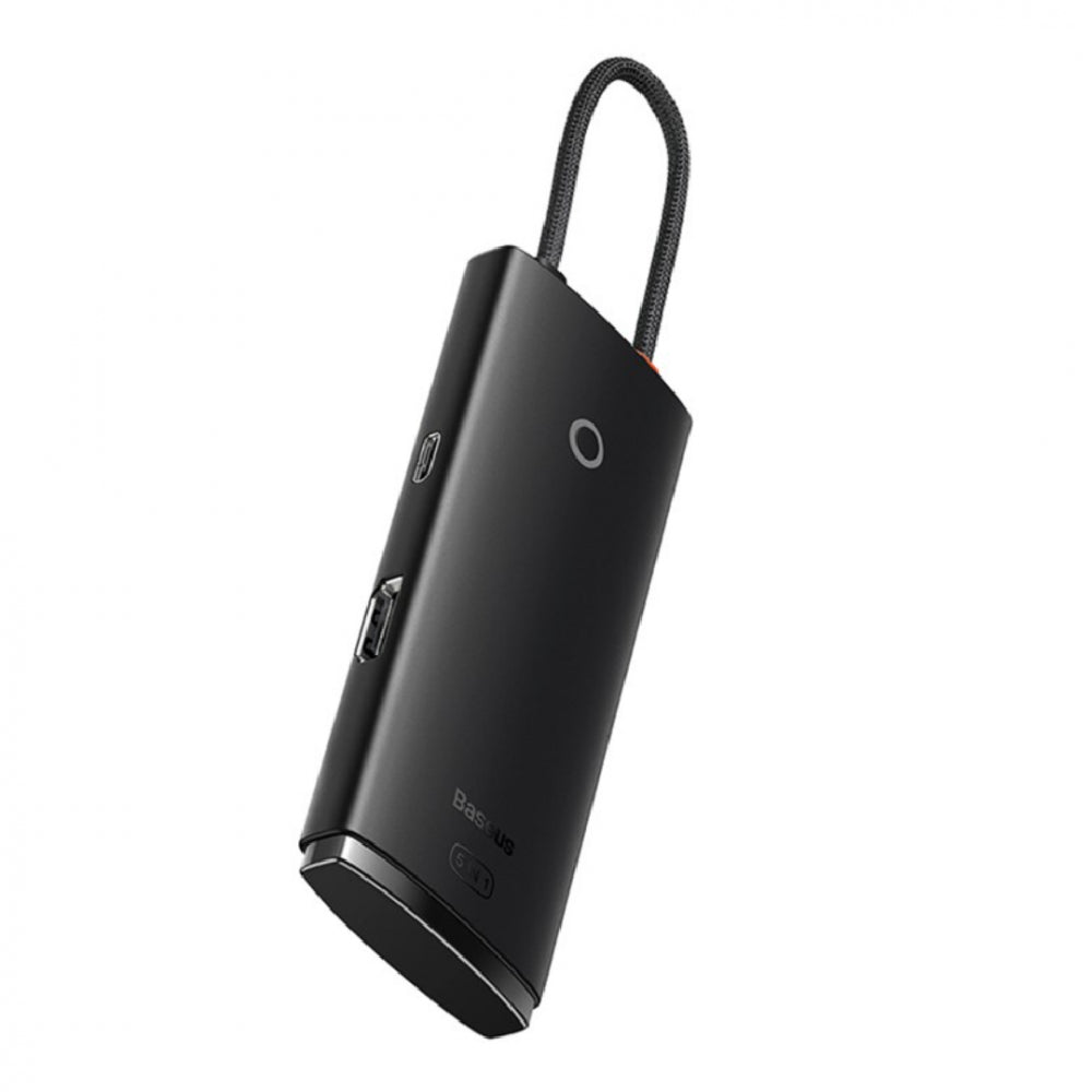 محطة إرساء باسياس لايت سيريز 5 منافذ USB Type-C باللون الأسود