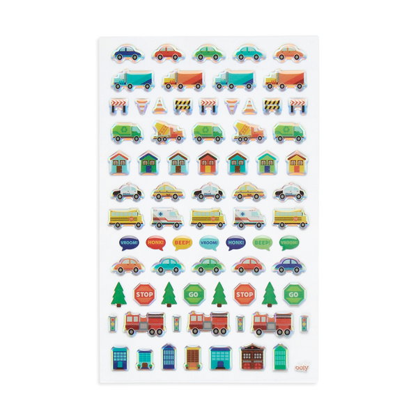 Ooly Stickiville Stickers: Workin Wheels Standard 1 Sheet