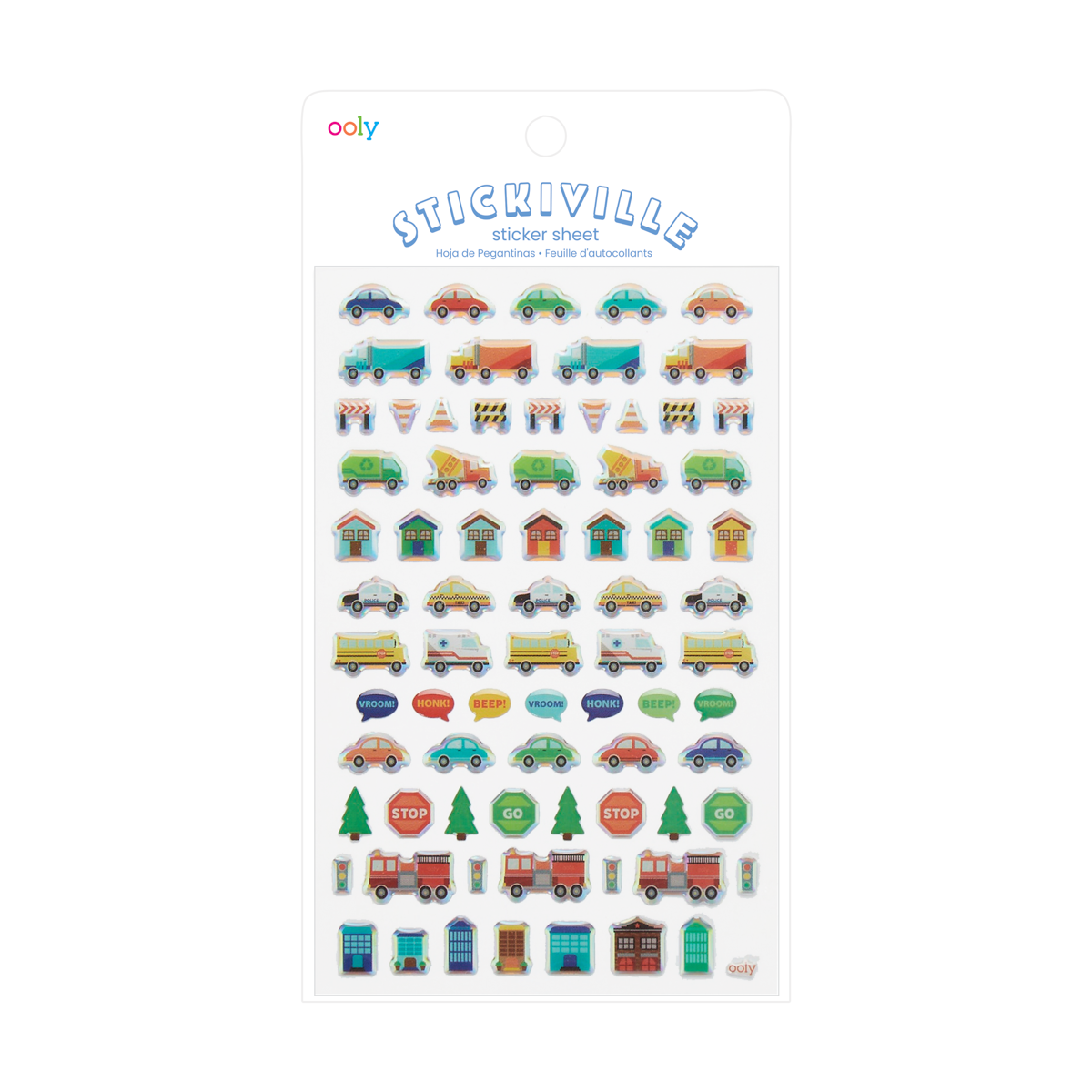 Ooly Stickiville Stickers: Workin Wheels Standard 1 Sheet