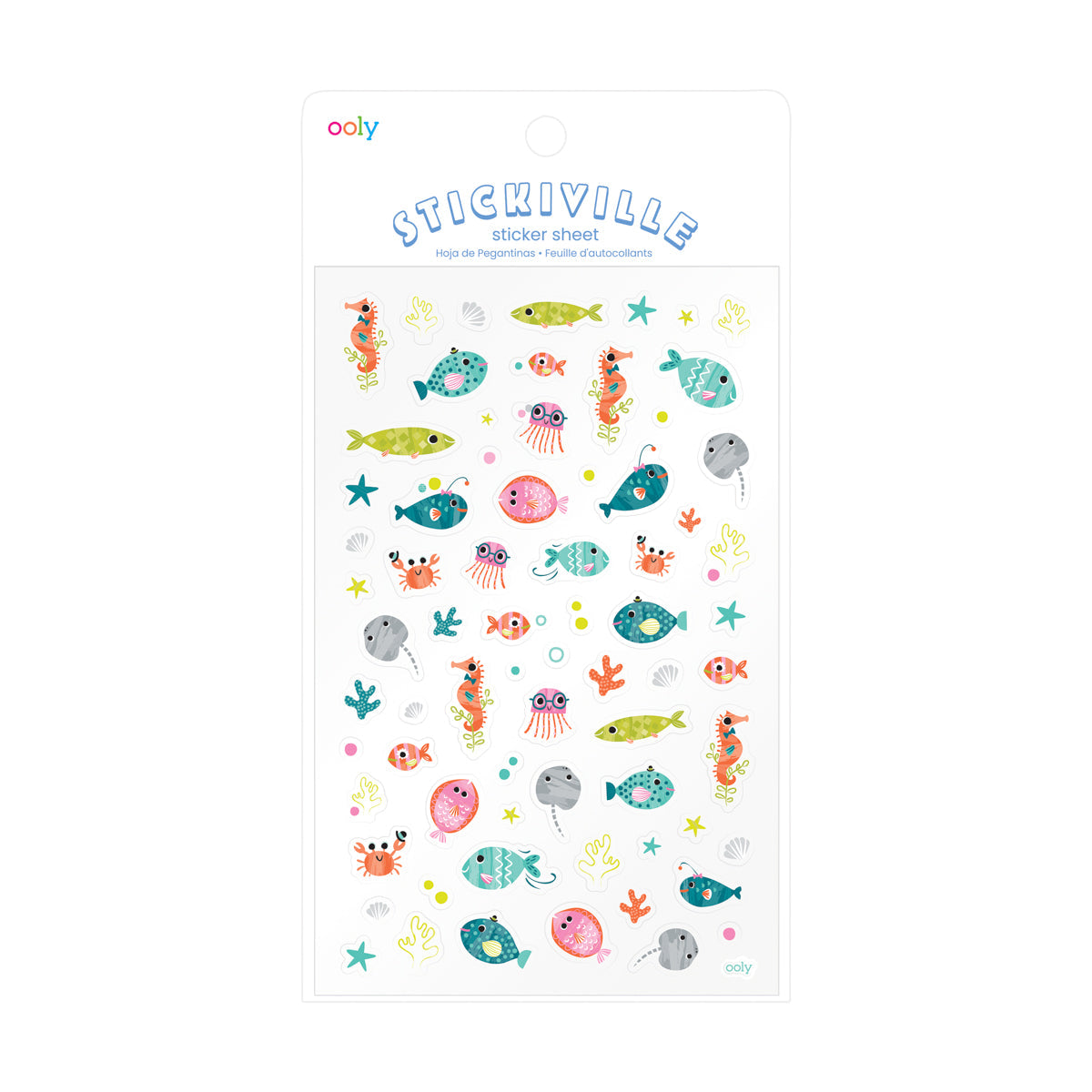 Ooly Stickiville Stickers: Ocean Buddies Standard 1 Sheet