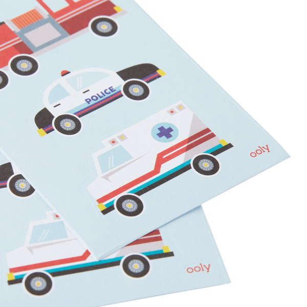 Ooly Stickiville Stickers: Helping Vehicles Skinny 2 Sheets