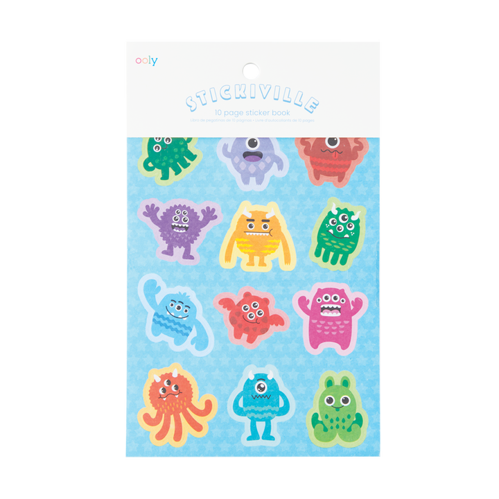 Ooly Stickiville Stickers: Monsters Book 10 Sheets