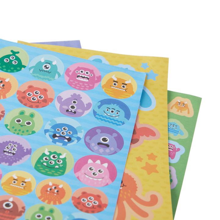 Ooly Stickiville Stickers: Monsters Book 10 Sheets