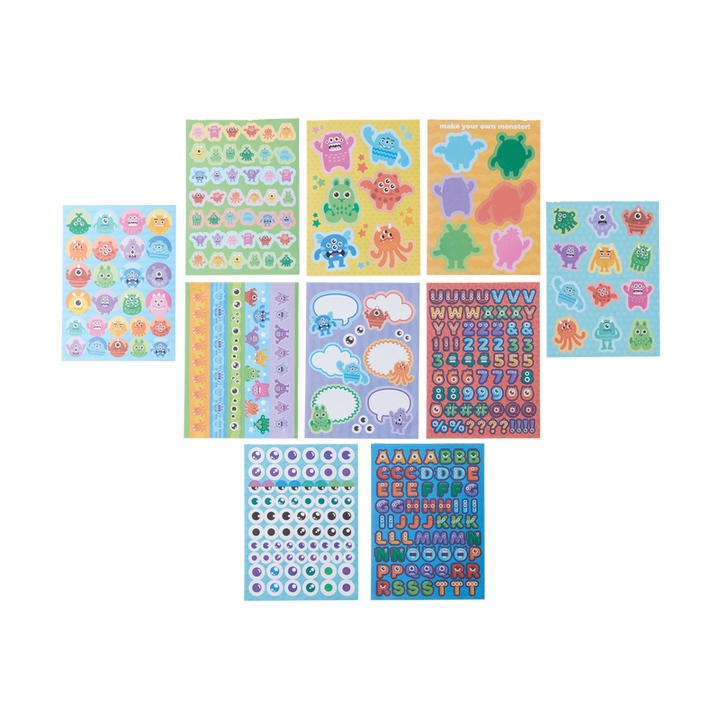 Ooly Stickiville Stickers: Monsters Book 10 Sheets