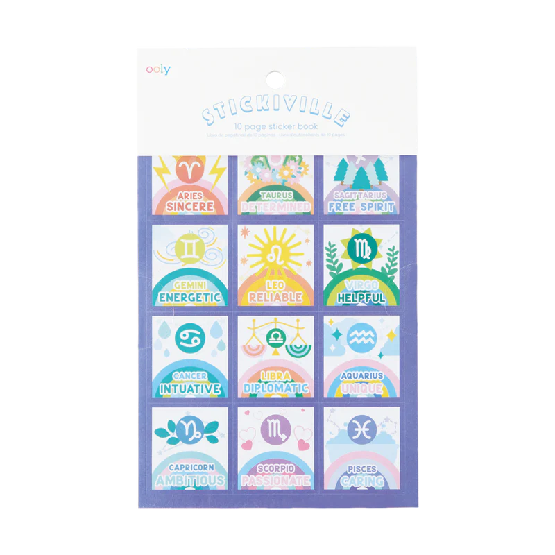 Ooly Stickiville Stickers: Zodiac Book 10 Sheets