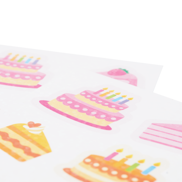 Ooly Stickiville Stickers: Birthday Cakes Skinny 2 Sheets