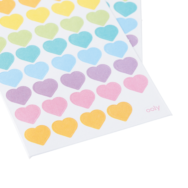 Ooly Stickiville Stickers: Mini Hearts Skinny 2 Sheets