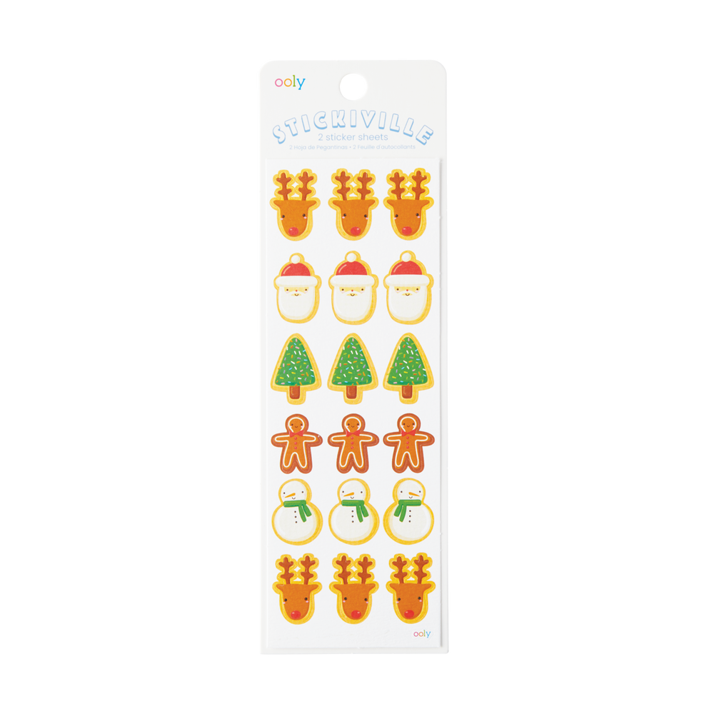 Ooly Stickiville Stickers: Christmas Cookies Skinny 2 Sheets