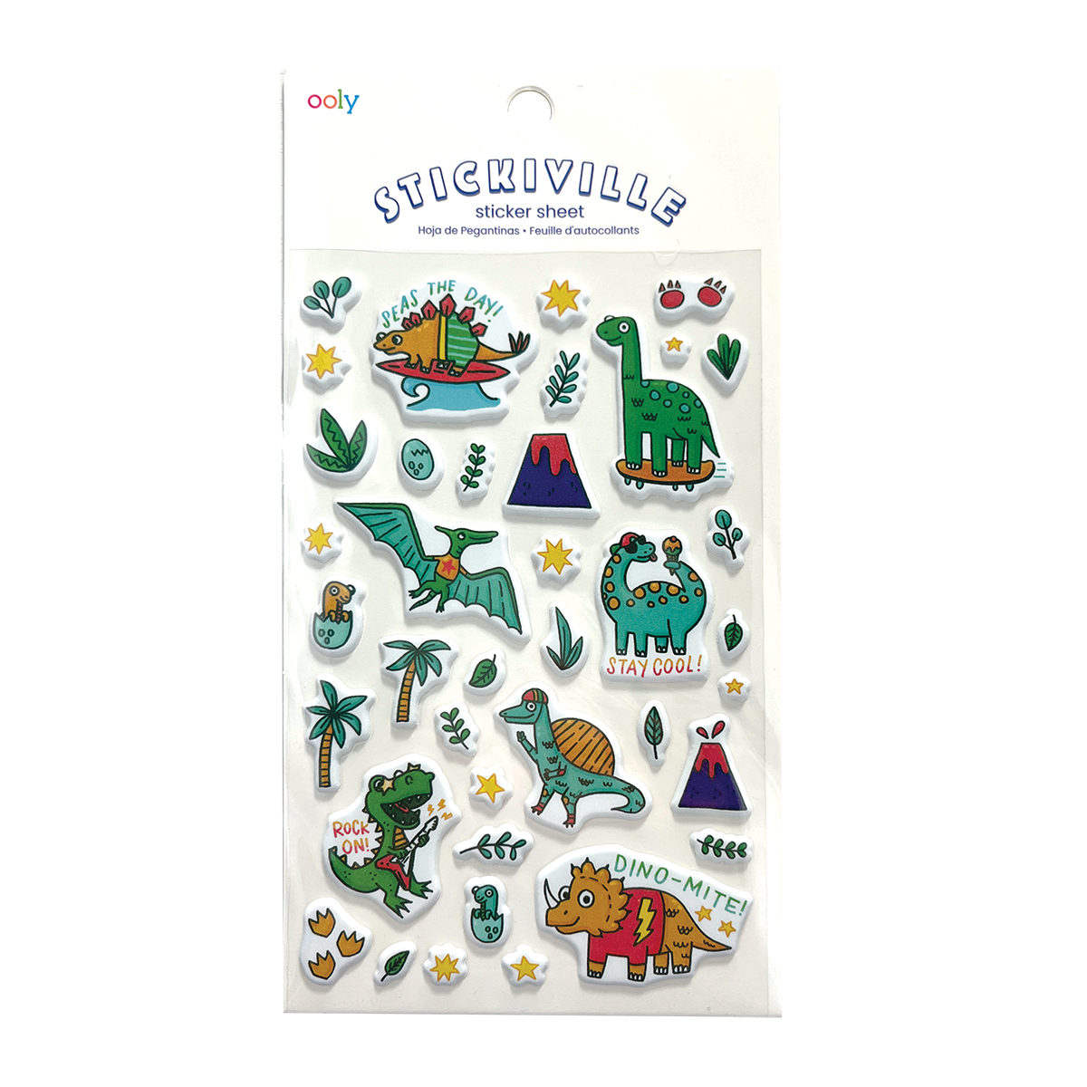 Ooly Stickiville Stickers: Dino Mite Standard 1 Sheet