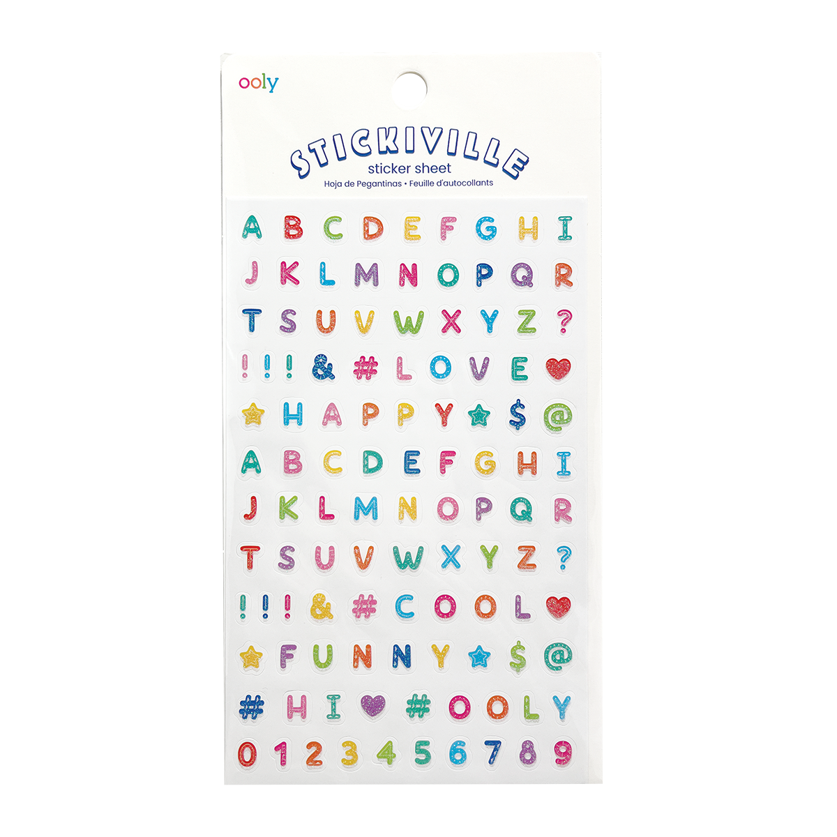 Ooly Stickiville Stickers: Alphabets Standard 1 Sheet