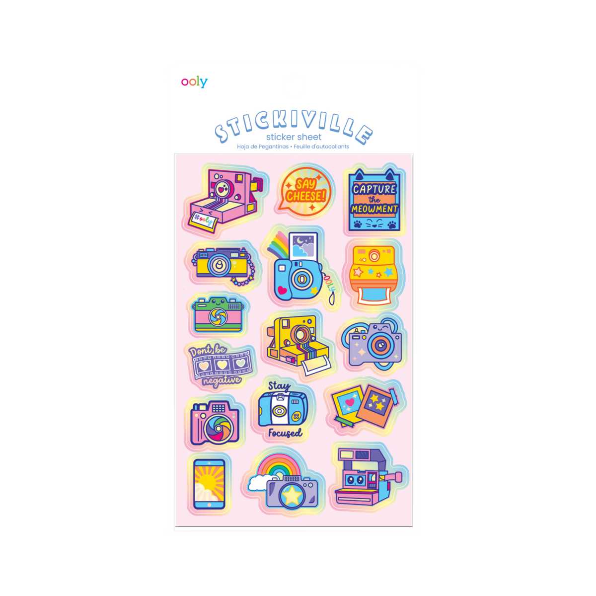 Ooly Stickiville Stickers: Cute Cameras Standard 1 Sheet