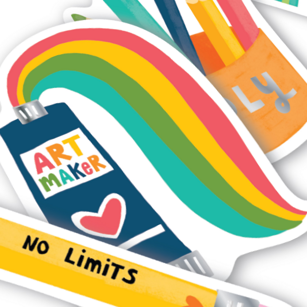 Ooly Stickiville Stickers: Art Maker Vinyl Set Of 4