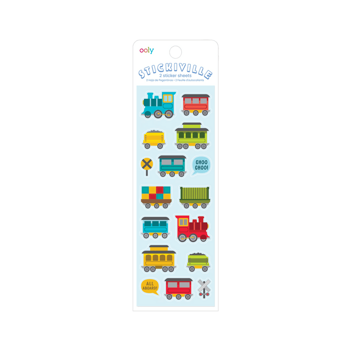 Ooly Stickiville Stickers: All Aboard Skinny 2 Sheets