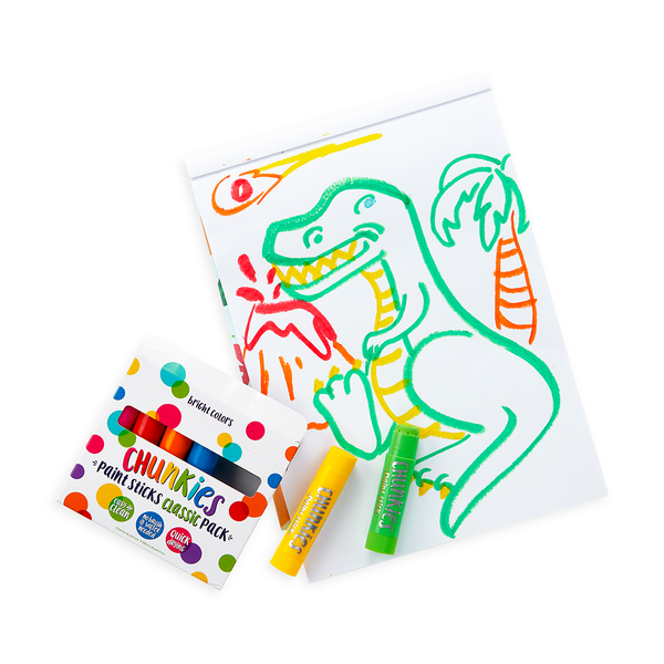 Ooly Chunkies Paint Sticks Classic Pack Set Of 6