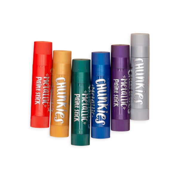 Ooly Chunkies Paint Sticks Metallic Set Of 6