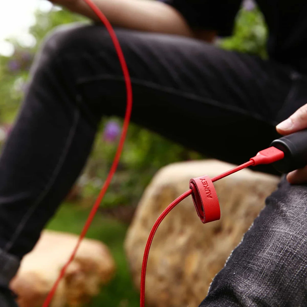 AUKEY Braided Nylon USB 2.0 to Micro USB Cable 1.2m / 3.95ft