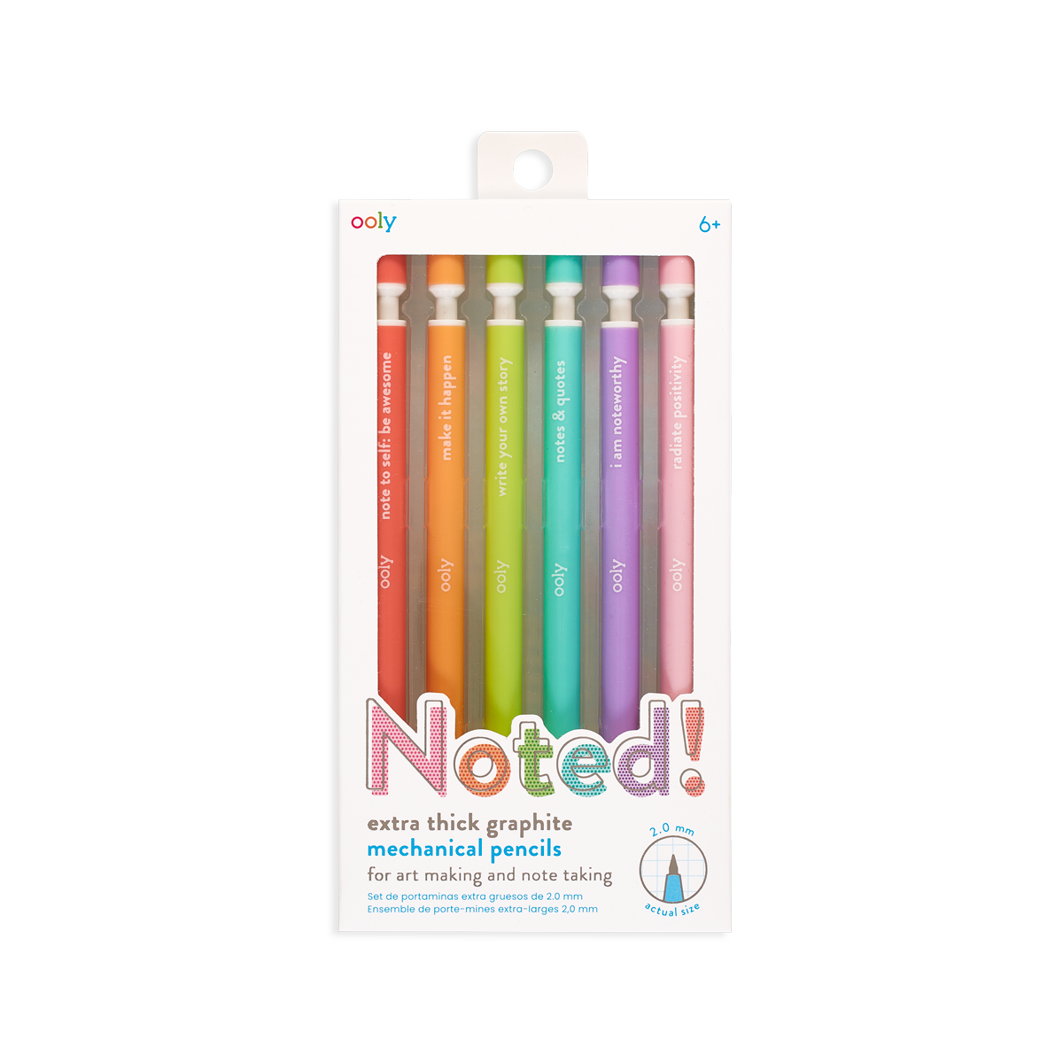 Ooly Noted !Graphite Mechanical Pencils Set Of 6
