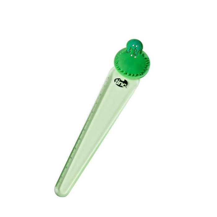 Tinc 12cm Character Ruler - Green