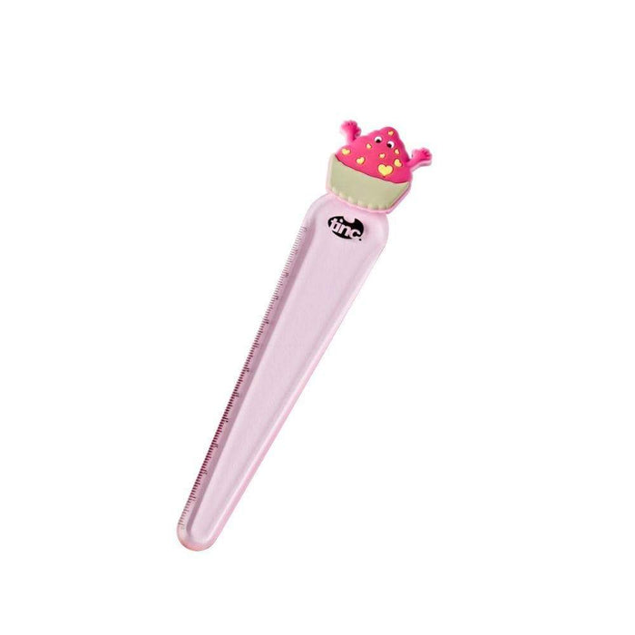 Tinc 12cm Character Ruler - Pink