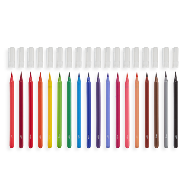 Ooly Chroma Blends Watercolor Brush Markers Set Of 18