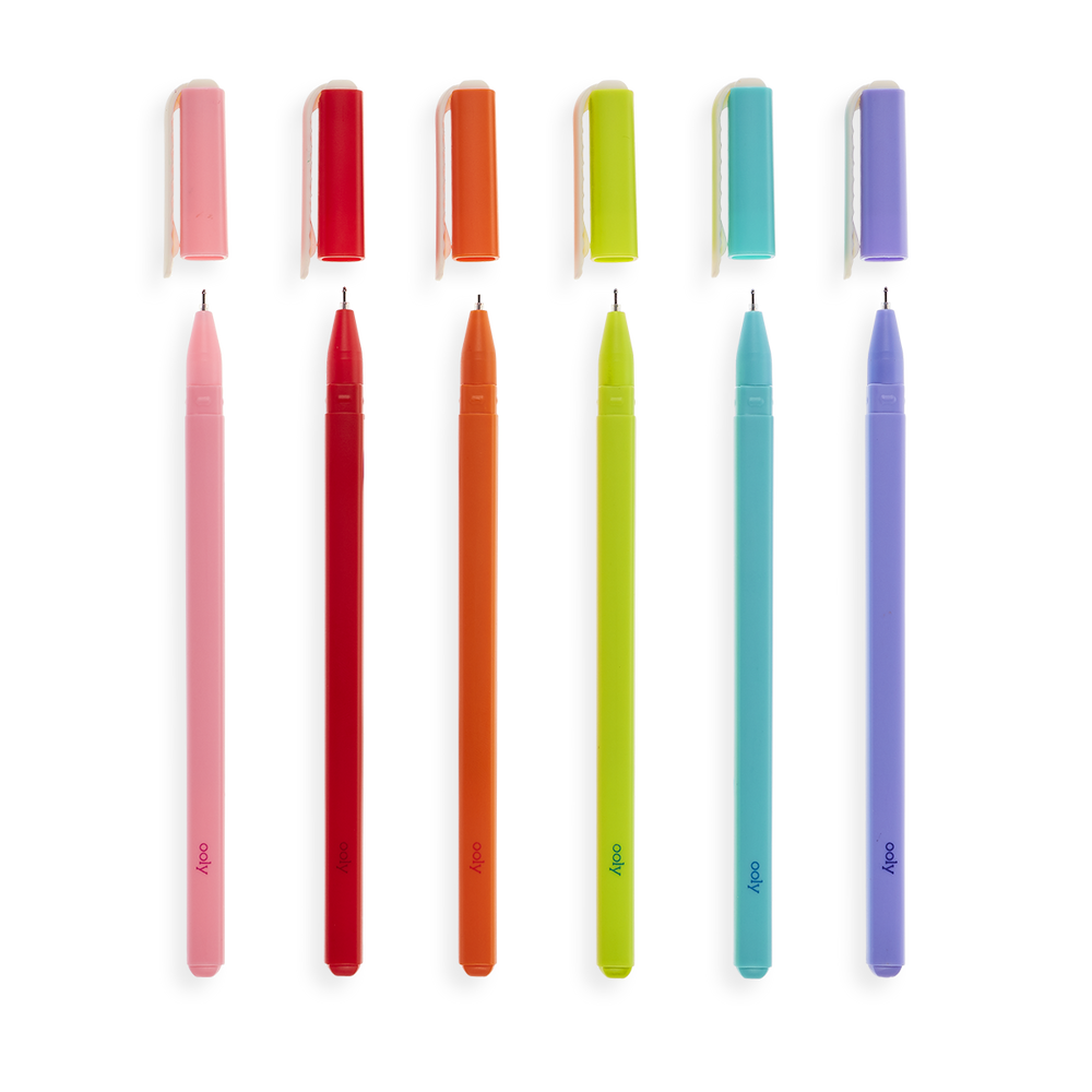 Ooly Fine Line Colored Gel Pens Set Of 6