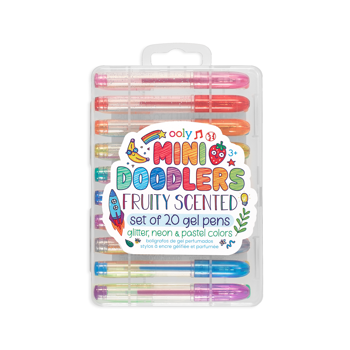 Ooly Mini Doodlers Fruity Scented Gel Pens Set Of 20
