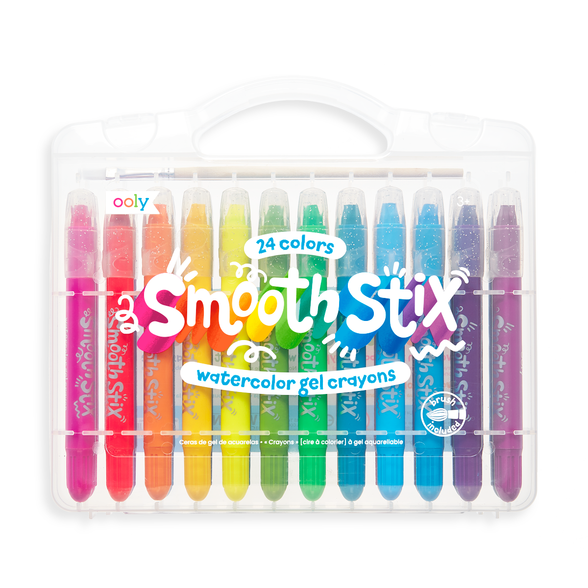 Ooly Smooth Stix Watercolor Gel Crayons 25 Pc Set