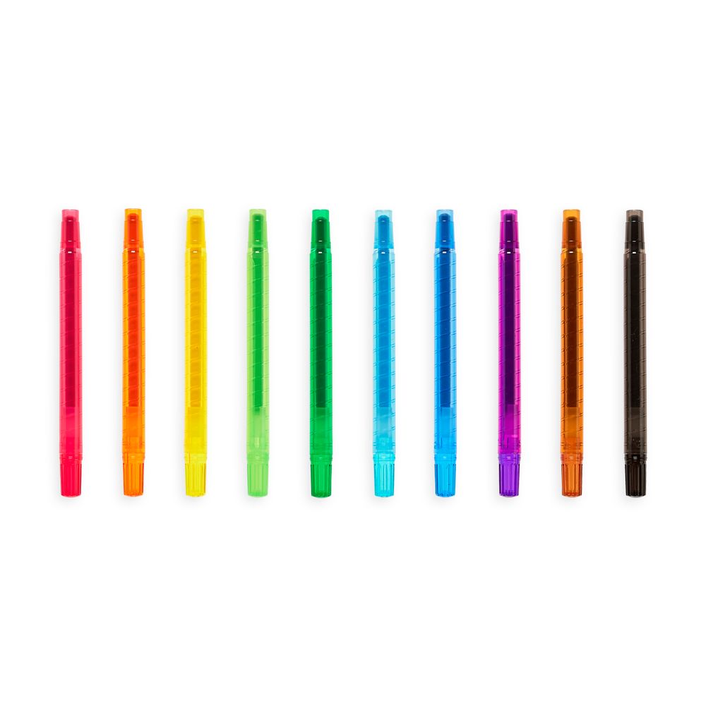 Ooly Yummy Yummy Scented Twist Up Crayons Set Of 10