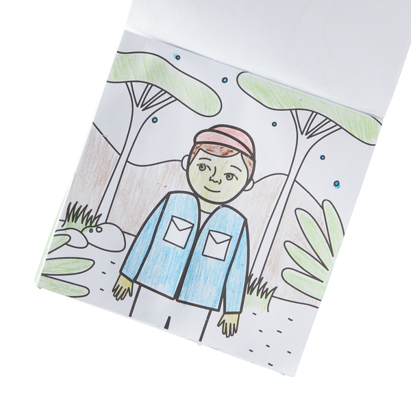 Ooly Carry Along Crayon & Coloring Book Kit On Safari Set Of