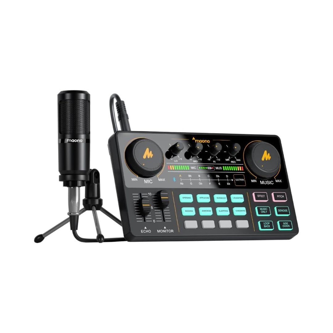 حزمة المبتدئين Maonocaster Lite AU-AM200S1 للبودكاست - أسود