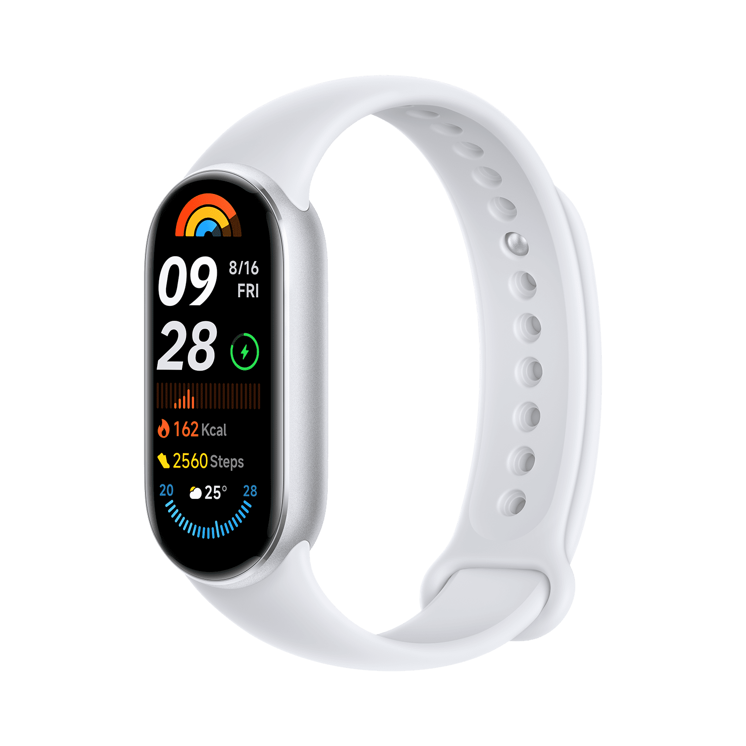 سوار ذكي Xiaomi Smart Band 9 BHR8340GL - فضي جليدي