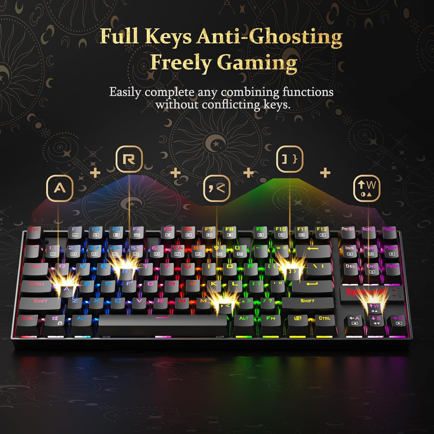 Redragon Kumara Mechanical Gaming Keyboard Red switch English Only
