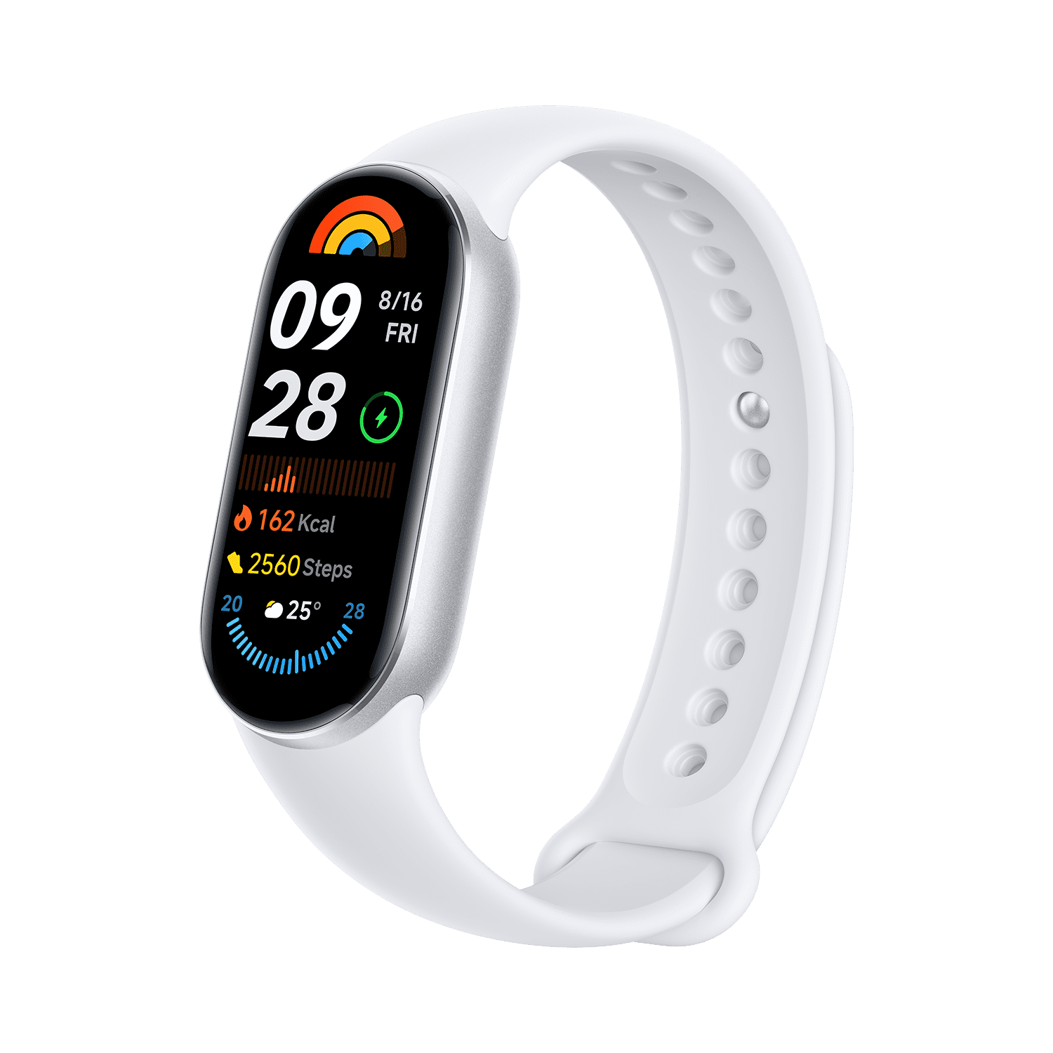 سوار ذكي Xiaomi Smart Band 9 BHR8340GL - فضي جليدي