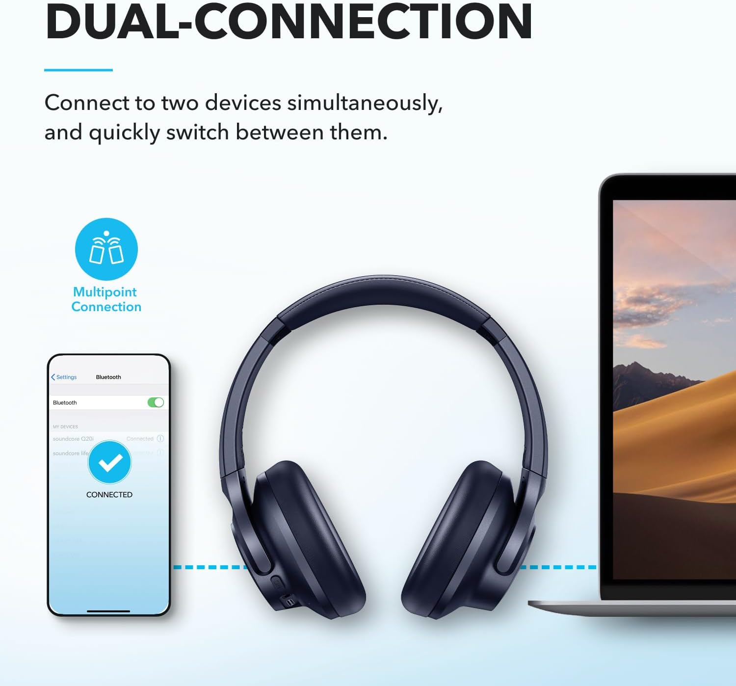 Soundcore Q20i B2B Blue