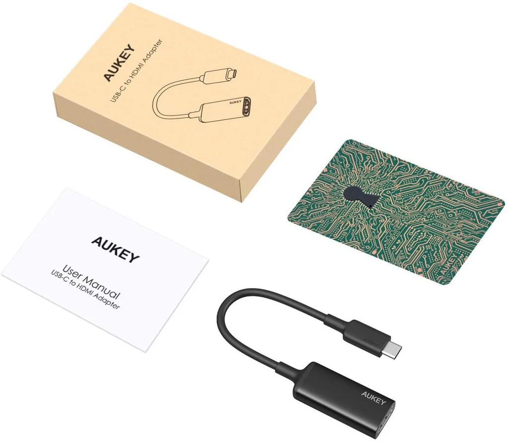 AUKEY Unity Adapt HDMI USB-C To HDMI Adapter Black