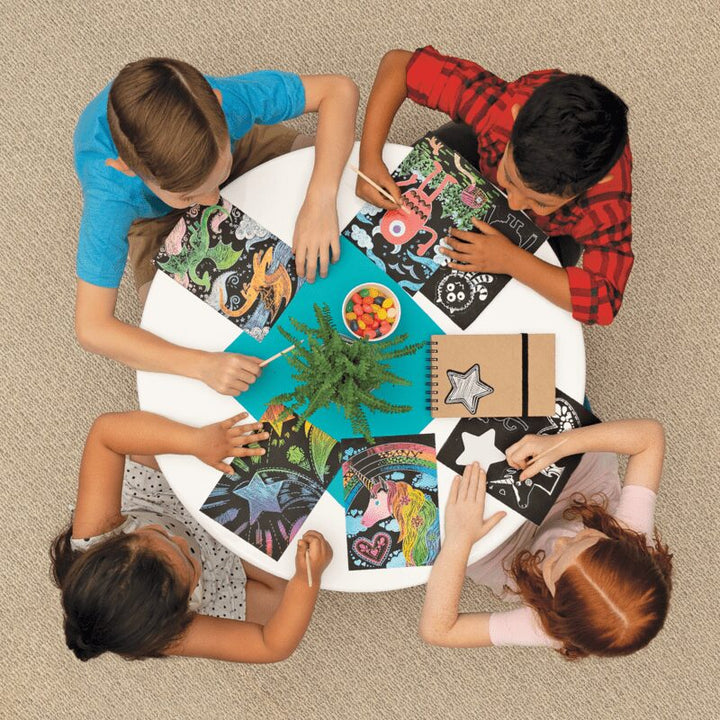 Ooly Scratch & Scribble Art Kit: Fantastic Dragons 10 Pc Set