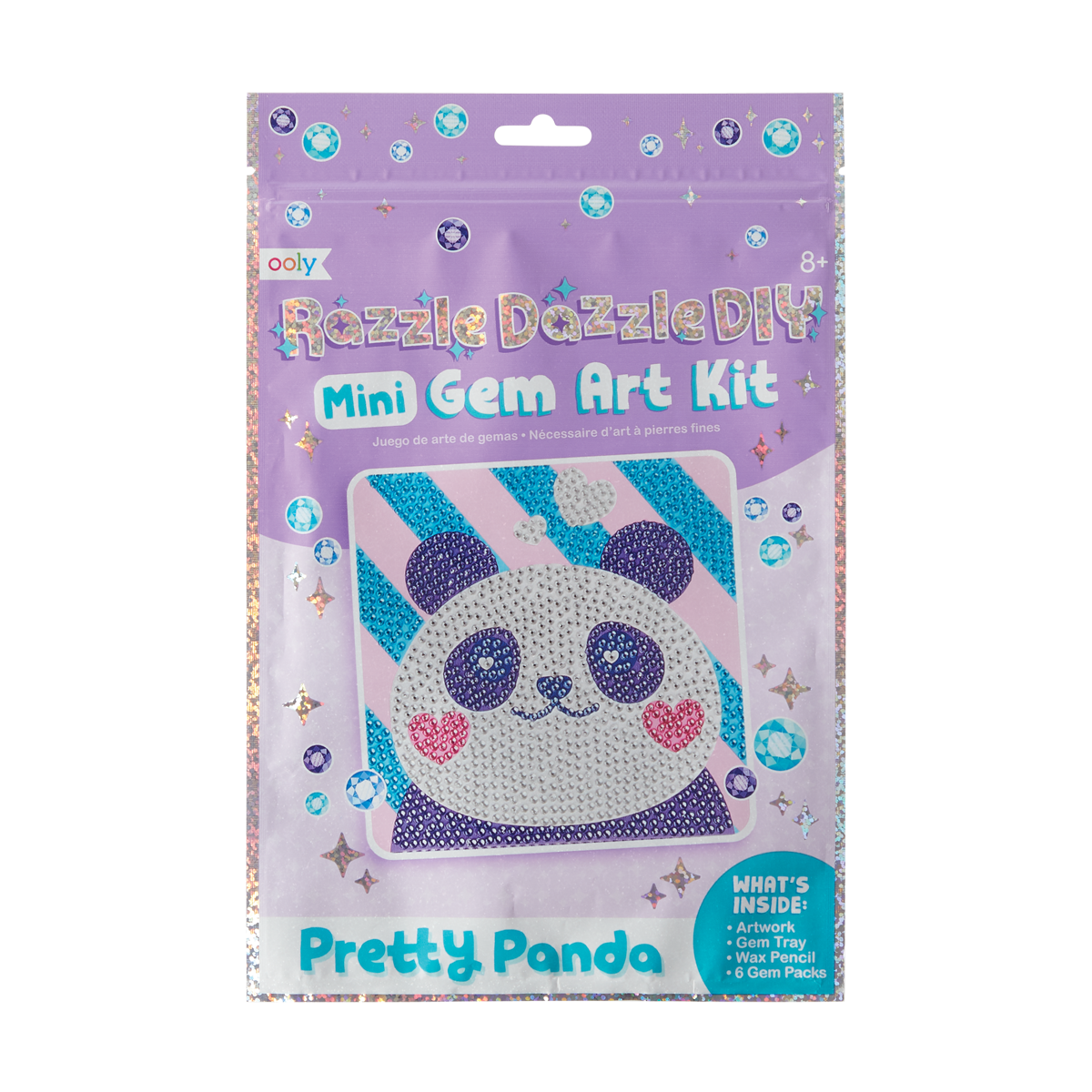 Ooly Razzle Dazzle D.I.Y. Mini Gem Art Kit Pretty Panda