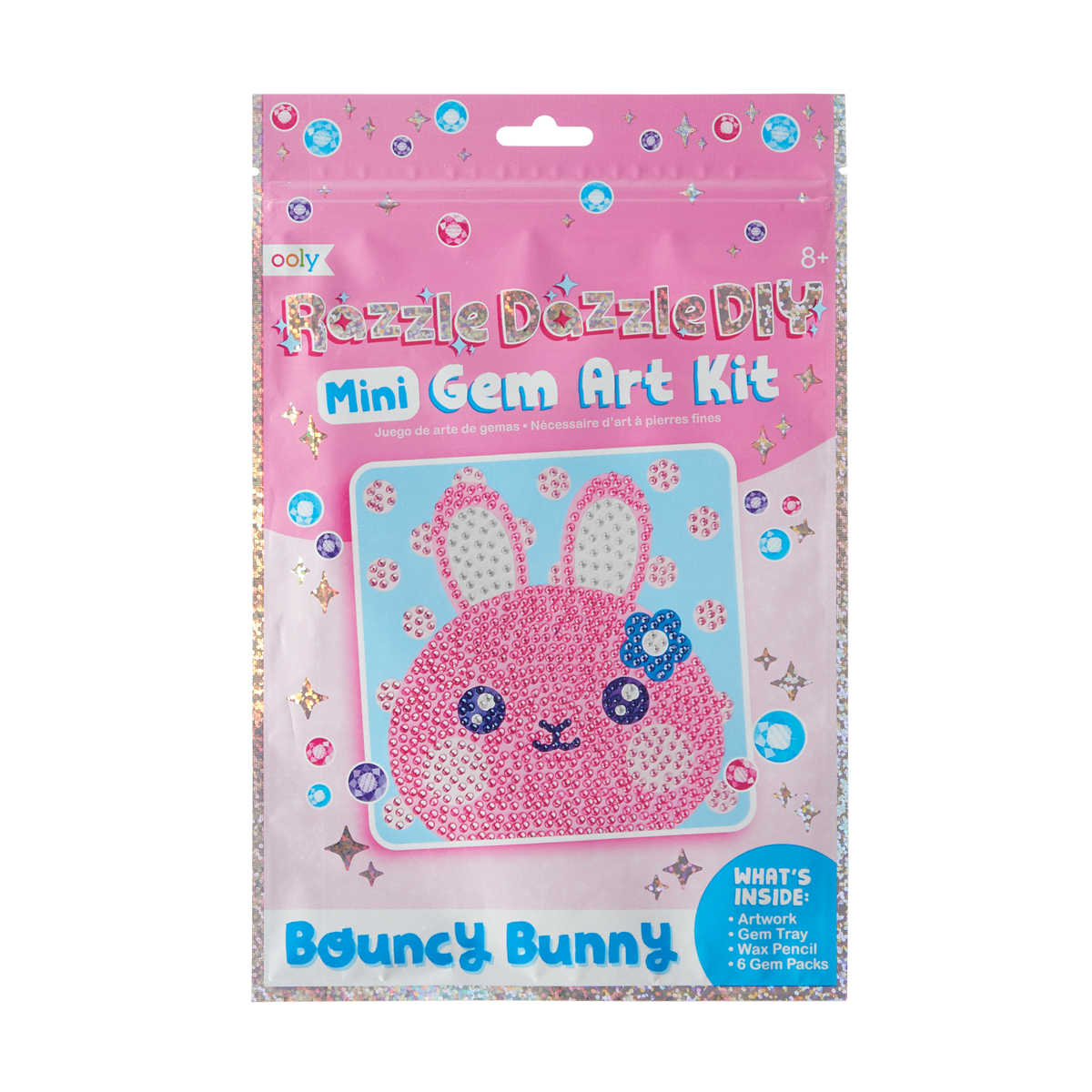 Ooly Razzle Dazzle D.I.Y. Mini Gem Art Kit Bouncy Bunny