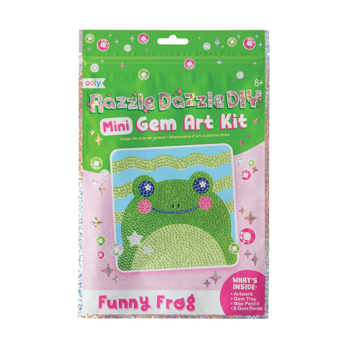 Ooly Razzle Dazzle D.I.Y. Mini Gem Art Kit Funny Frog