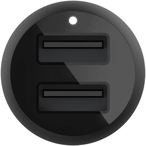 بيلكين - شاحن سيارة - 24W - 2 USB-A - أسود