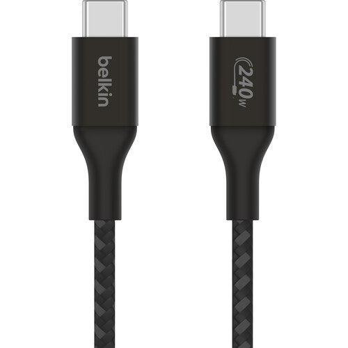 BELKIN - CABLE - C TO C - BRAIDED - 240W - 2M - BLACK