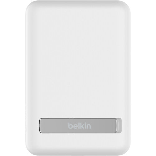 BELKIN POWERBANK 5K MAGNETIC WIRELESS KICK STAND - WHITE