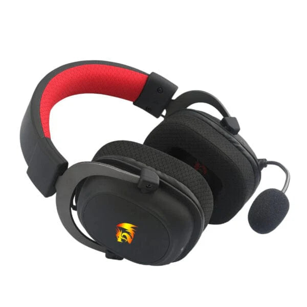 Redragon H510 PRO Zeus-X RGB Wireless Gaming Headset - 7.1 Surround Sound - 53MM Audio Drivers in Memory Foam Ear Pads w/Durable Fabric Cover- Multi Platforms Headphone - USB Powered for PC/PS4/NS